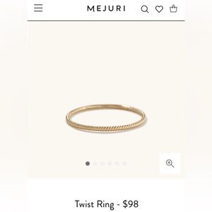 Mejuri Solid Gold Twist ring